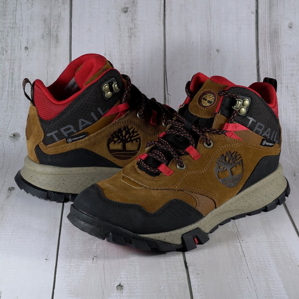 Timberland Garrison Trail Waterproof Mid Hiker Medium Color Brown Suede Size 8M